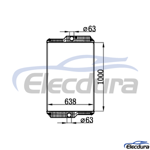 349-5931 Caterpillar 966H Water Tank Radiator Core