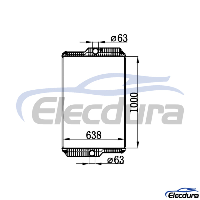 349-5931 Caterpillar 966H Water Tank Radiator Core
