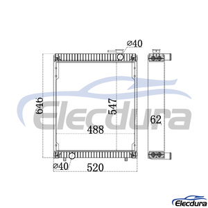 14630555 VOLVO EC55 Radiator