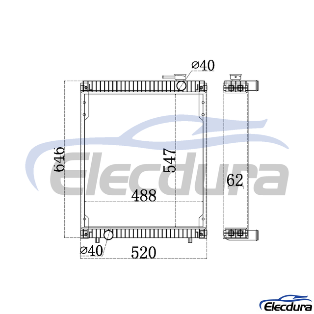 14630555 VOLVO EC55 Radiator
