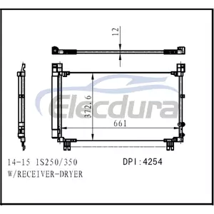 8846053080 Lexus Is250 2014-2015 A/C Condenser
