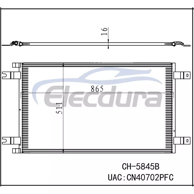 2433657 Kenworth C500 2008-2010 A/C Condenser