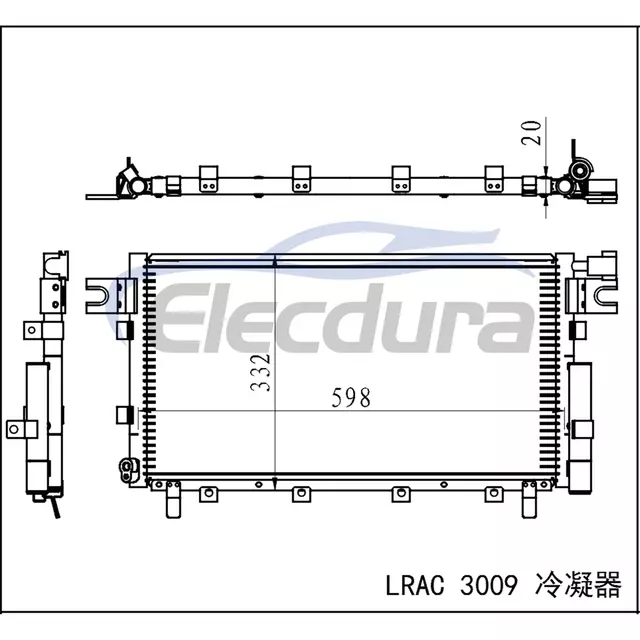 8105100K80 Great Wall Hover H5 2011+ A/C-Kondensatorbaugruppe