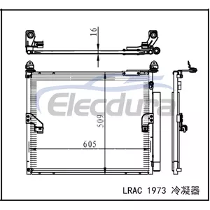 88460-60440 Toyota Land Cruiser Prado 150 2009+ A/C Condenser Assembly
