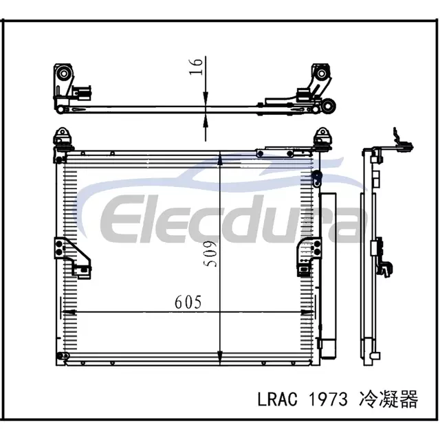 88460-60440 Toyota Land Cruiser Prado 150 2009+ A/C Condenser Assembly