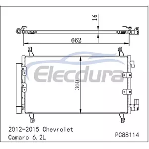 22879422 Chevrolet Camaro Zl1 2012-2015 6.2L A/C Condenser Assembly