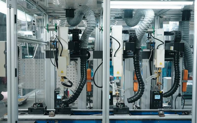 automated assembly line for blower motor resistor production