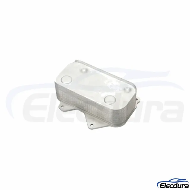 Oil filter housing with engine oil cooler leak symptoms and gasket inspection points