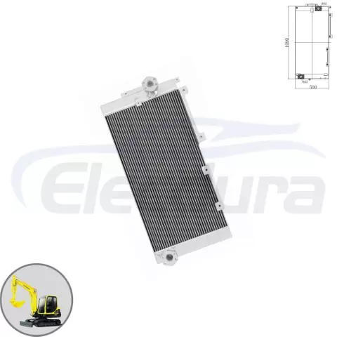 Heavy duty Hyundai R220LC-9 oil cooler 11Q6-40644 B2B wholesale