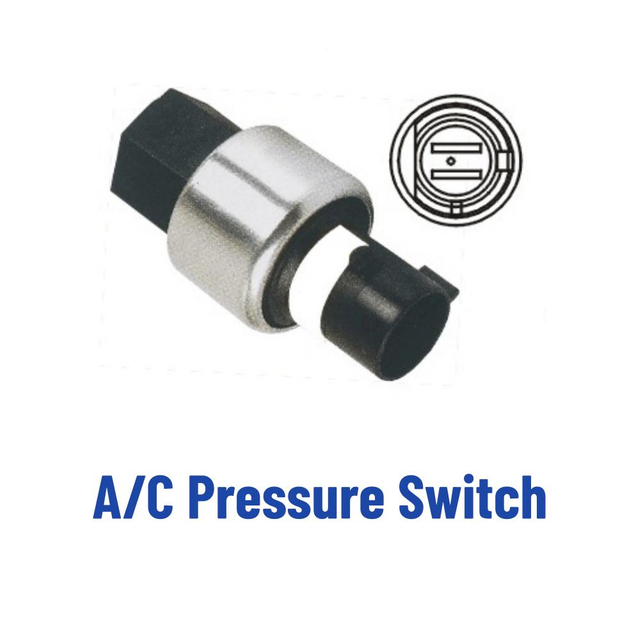 C pressure switches for refrigerant pressure control in vehicle HVAC systems