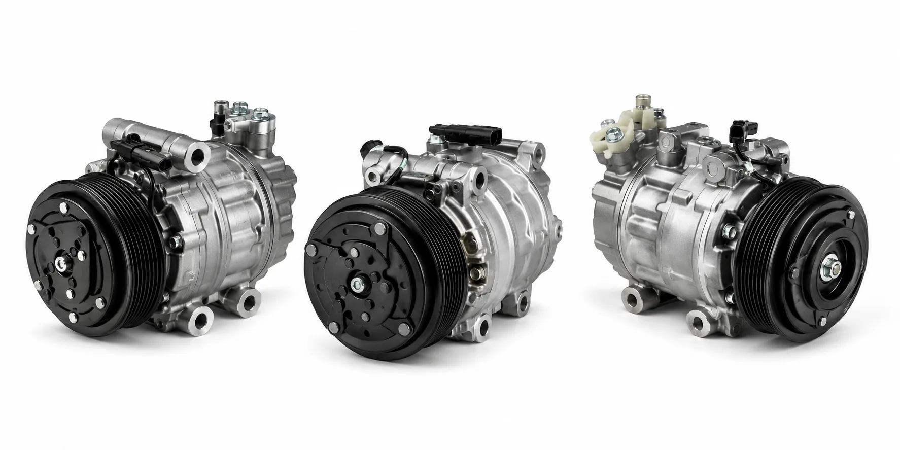 Automotive AC compressors for B2B aftermarket supply across cars trucks vans and buses