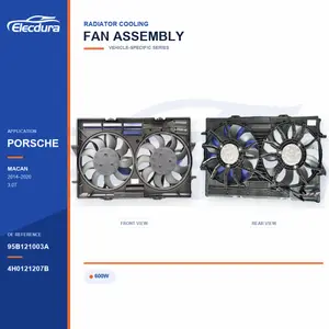 Radiator Cooling Fan Assembly for Porsche Macan 600W 95B121003A Bulk Supply