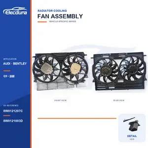 Radiator Cooling Fan Assembly for Audi A8 / Q7 8W0121207C Bulk Supply