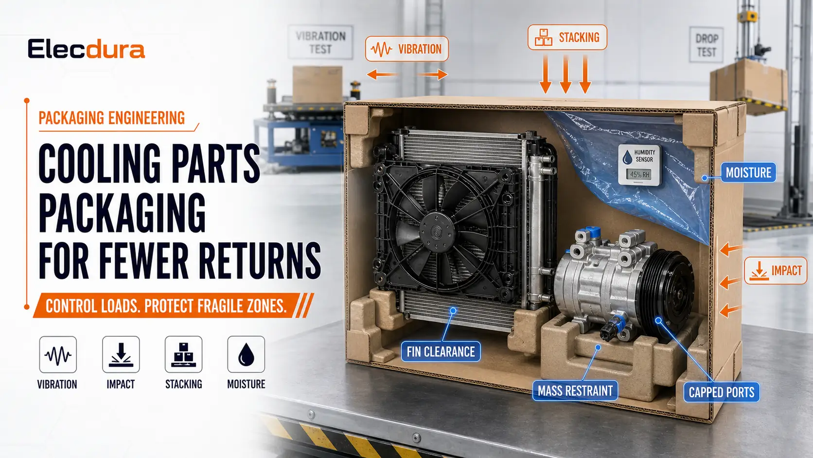 Cooling Parts Packaging for Fewer Returns: Vibration, Fin Protection, and Moisture Control