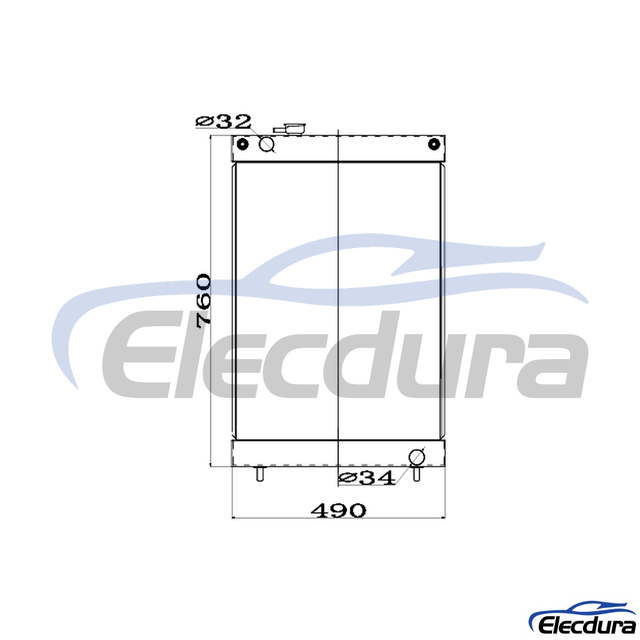 440211-00176 DAEWOO DH55 New Version Radiator