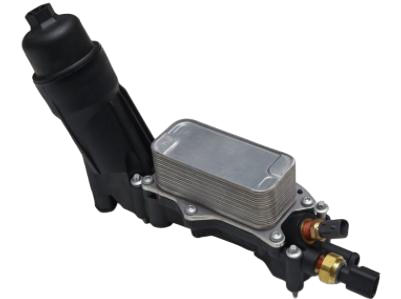 Black integrated housing and plate cooler