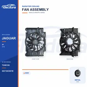 Radiator Cooling Fan Assembly for Jaguar XF 650W T2H8106 Bulk Supply