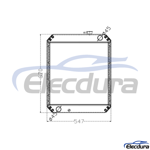201-03-71111 KOMATSU PC60-7(6D102) Radiateur