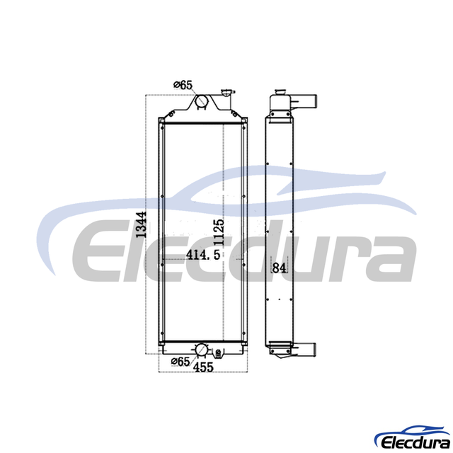 383-6407 CAT E345C/345D Radiator