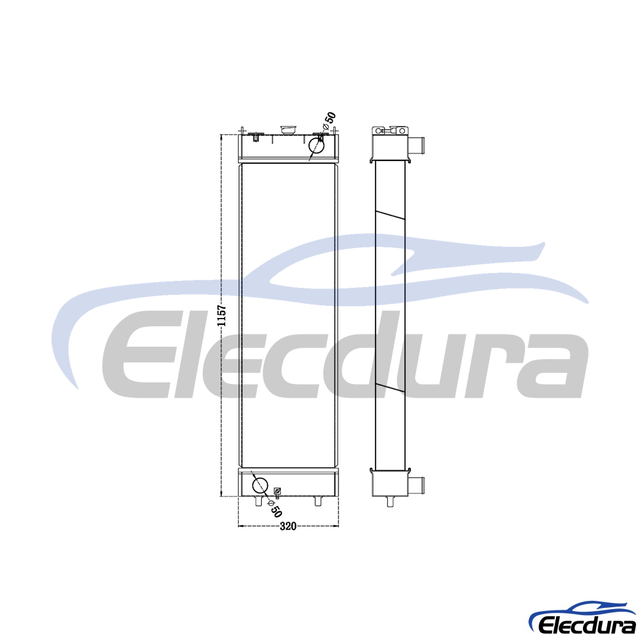 206-03-22411 KOMATSU PC290-8 Radiator