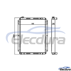 4286102 Hitachi EX220-2 Water Tank Radiator Core