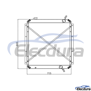 4287043 HITACHI EX200-2 Radiator