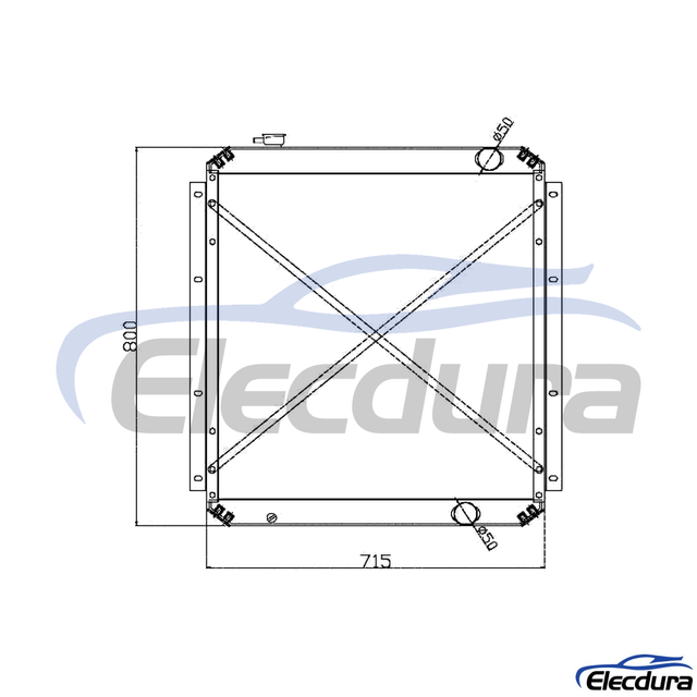 4287043 HITACHI EX200-2 Radiator