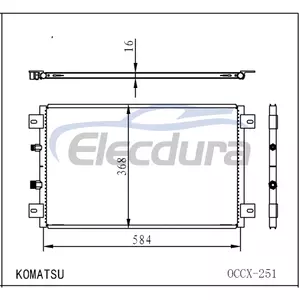 164-0588 Caterpillar 312C A/C Condenser