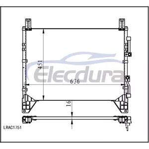 6840008B01 SsangYong Rexton 2006-sekarang Kondensor A/C