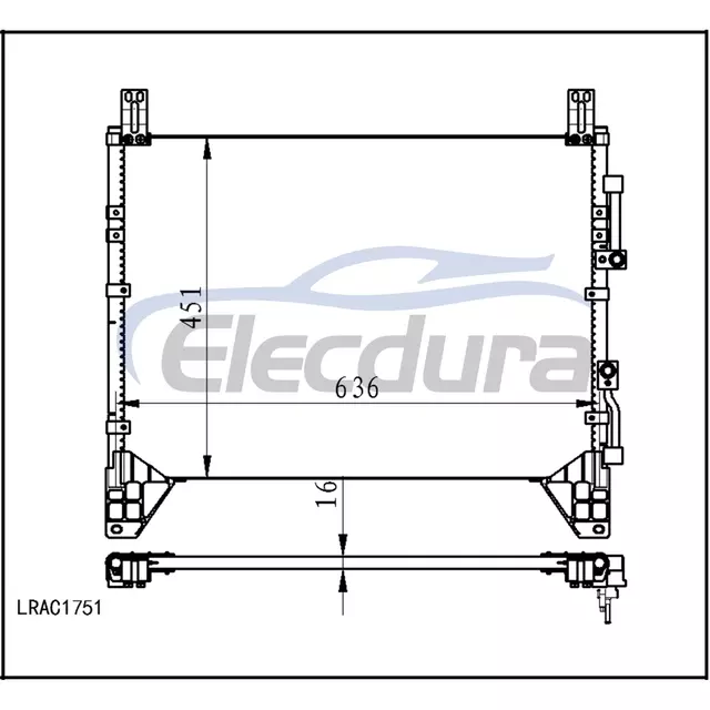 6840008B01 SsangYong Rexton 2006-present A/C Condenser