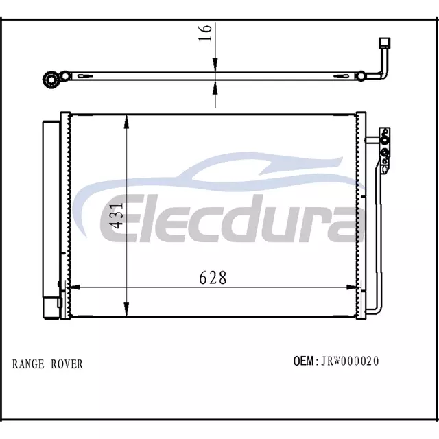 JRW000020 Land Rover Range Rover III 2002-2012 A/C Condenser Assembly