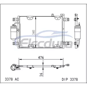 1040216 Suzuki Grand Vitara 1999-2000 Klima Kondansat&ouml;r&uuml;