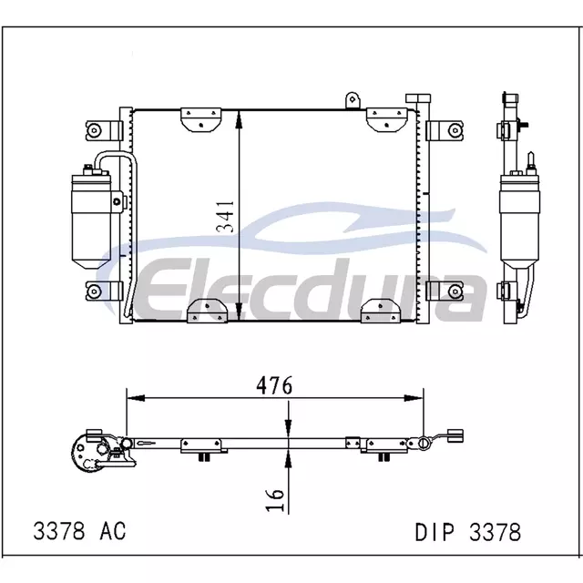 1040216 Suzuki Grand Vitara 1999-2000 A/C Condenser