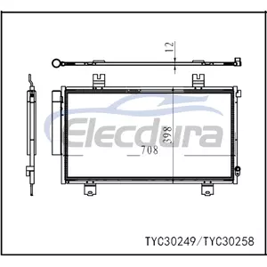 80100-3D0-A01 Honda Cr-V 2023-2024 A/C Condenser Assembly
