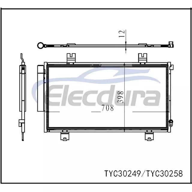80100-3D0-A01 Honda Cr-V 2023-2024 A/C-kondensatorsamling