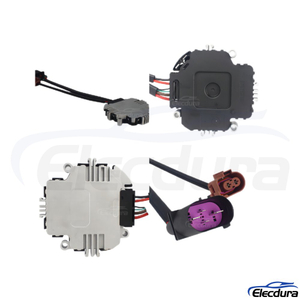 OE-standard A2C59511337 blower motor assembly with balanced impeller for VW Golf, Jetta, Passat, and Audi A3.