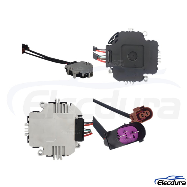 OE-standard A2C59511337 blower motor assembly with balanced impeller for VW Golf, Jetta, Passat, and Audi A3.
