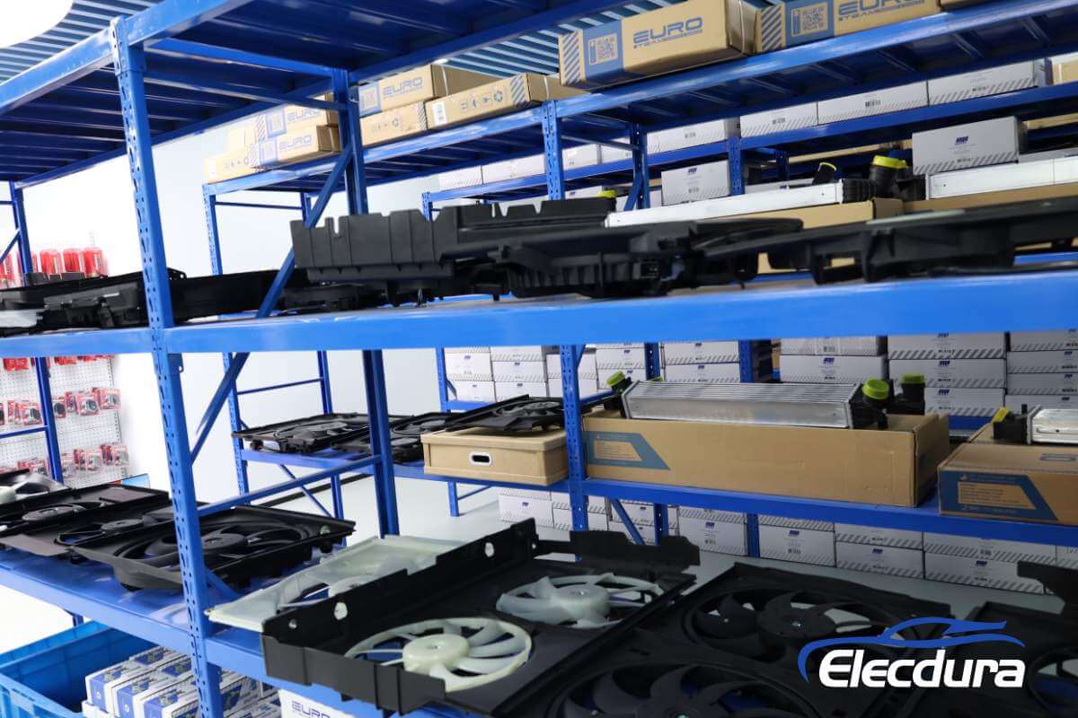 multi SKU auto parts supplier showroom display