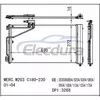 203500-0054 เมอร์เซเดส-เบนซ์ C230 2001-2005 คอนเดนเซอร์เครื่องปรับอากาศ
