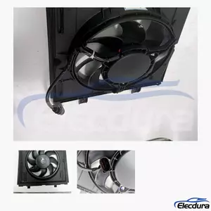 99762403503 Porsche Dual Radiator Cooling Fan Assembly aftermarket wholesale replacement