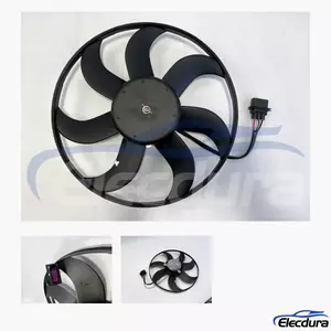 6R0121207Q Συγκρότημα ανεμιστήρα ψύξης ψυγείου χωρίς ψήκτρες για ανταλλακτικό Volkswagen Polo V 6R / 6C ανταλλακτικό χονδρικής