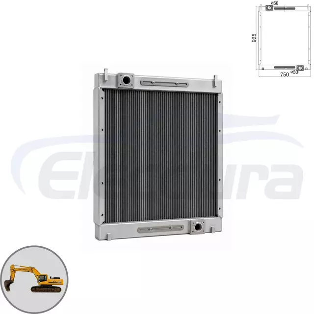 Nagykereskedelmi 11QB-61020 nagy teljes&iacute;tm&eacute;nyű radi&aacute;tor 925x750mm &Oslash;50 csővel, pr&eacute;mium OE csere hűtőrendszer sz&aacute;ll&iacute;t&oacute;.