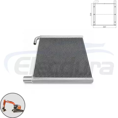 4340759 Hitachi EX75 hydraulic oil cooler wholesale aftermarket replacement for excavator parts distributors