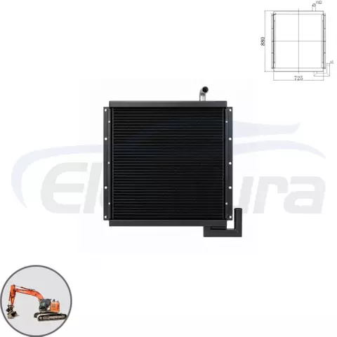 4206092 Hitachi EX220-1 hydraulic oil cooler wholesale aftermarket replacement for excavator parts distributors