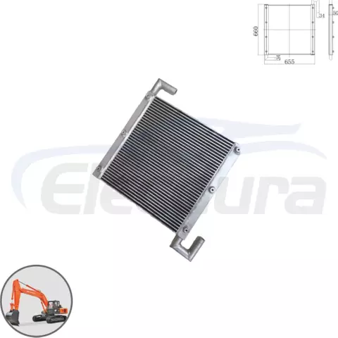 4216509 Hitachi EX90 hydraulic oil cooler wholesale aftermarket replacement for excavator parts distributors