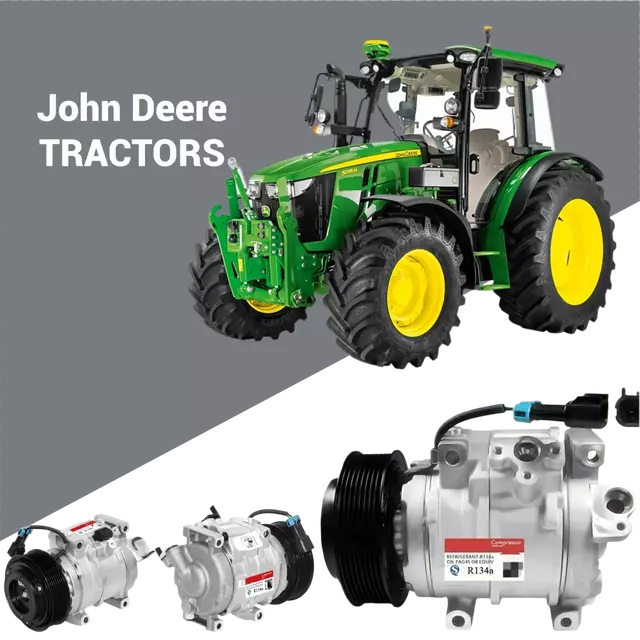 DCP99520 John Deere A/C compressor aftermarket replacement for wholesale equipment parts supply