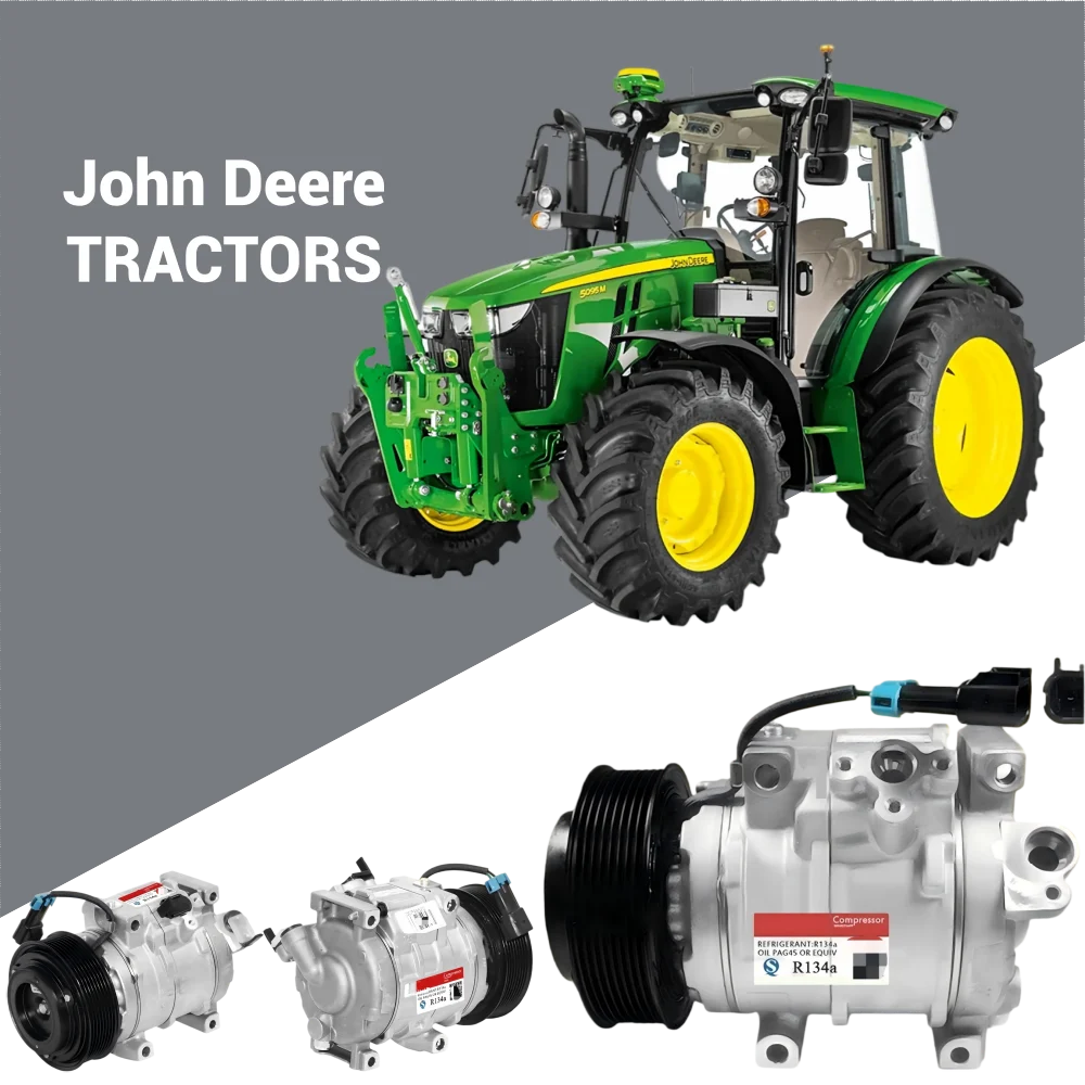 AC conditioning compressors new 12V JOHN DEERE DCP99520 Denso-OEM