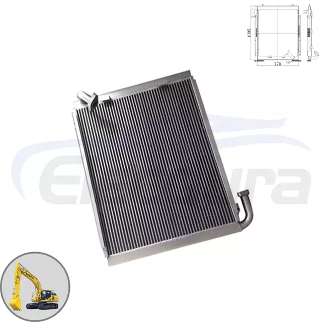 Pendingin oli hidrolik inti besar premium 20Y-03-21720 stok distributor untuk importir dan grosir ekskavator Komatsu PC200-6