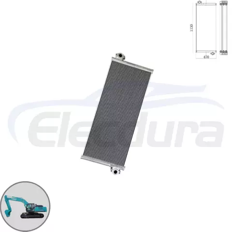 Enfriador de aceite hidr&aacute;ulico de alta resistencia LC05P00043S002 para excavadora Kobelco SK350-8, suministro mayorista de f&aacute;brica a granel.