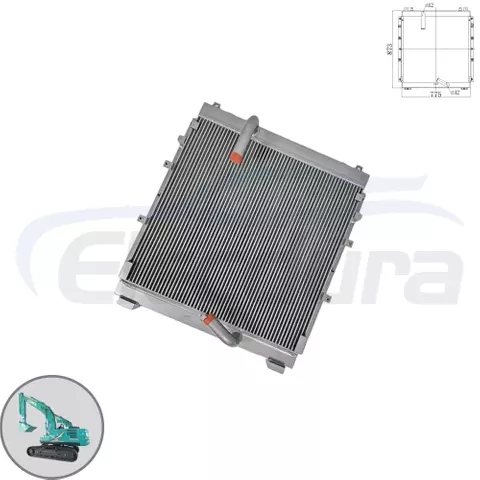 Proveedor mayorista de enfriador de aceite hidr&aacute;ulico Kobelco SK200-3 de alta resistencia 2452U416S19: reemplazo premium del mercado de accesorios para excavadoras SK200LC-3 SK200 MD200C. 